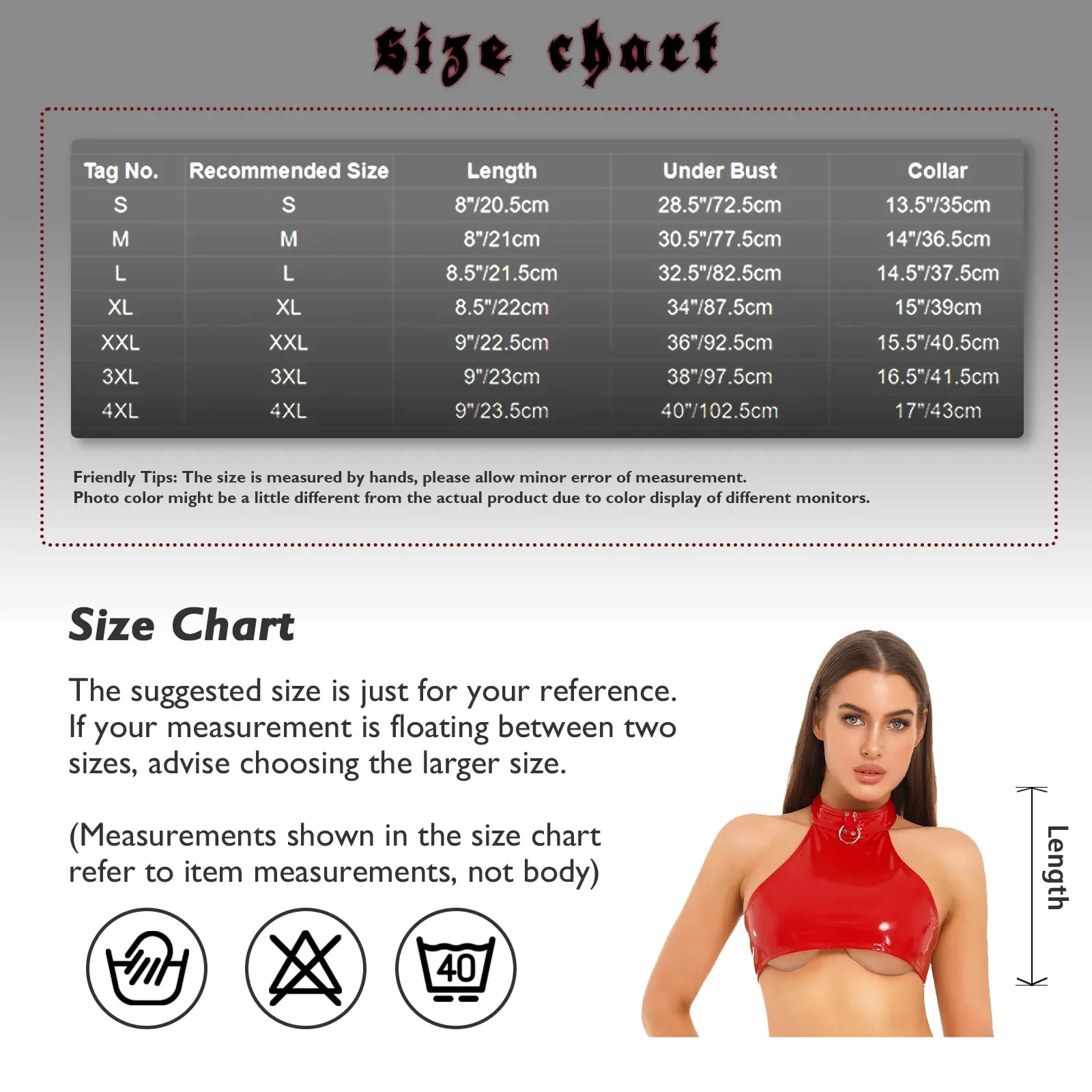 Womens O Ring Halter Latex Vest Tops Backless Patent Leather Crop Top for Rave Party Bralette Bustier Club Pole Dancing Clubwear