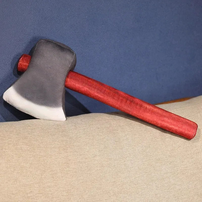 40cm Axe Plush Pillow Like Real Farmer Worker's Stuffed Instrument Prop Decor Men Gift