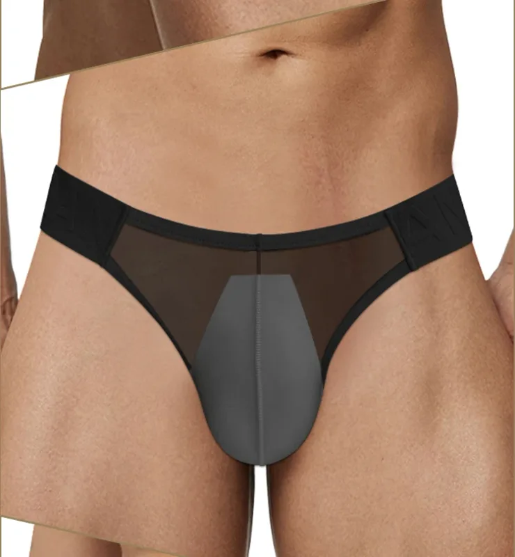 Sexy Men Bikini Briefs Man Underpantsr Slip Transparent Mesh Underwear Male Cuecas Men's Panties Ultra-thin Gays Sports Briefs — image 16