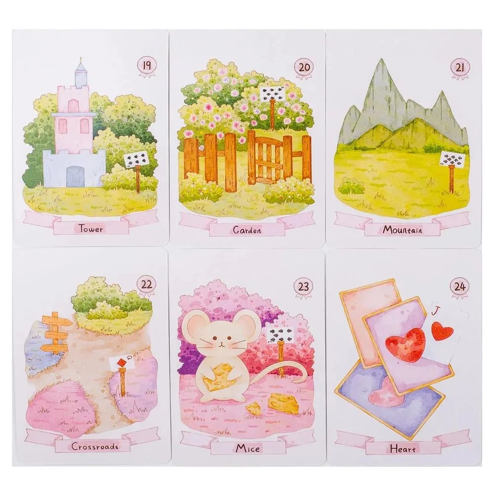 Dream Lenormand Tarot Card Deck 43 Cards Oracle Board Game for Kids Family & Friends Perfect Puzzle Leisure Activity 8.9 x 5.7cm — image 4