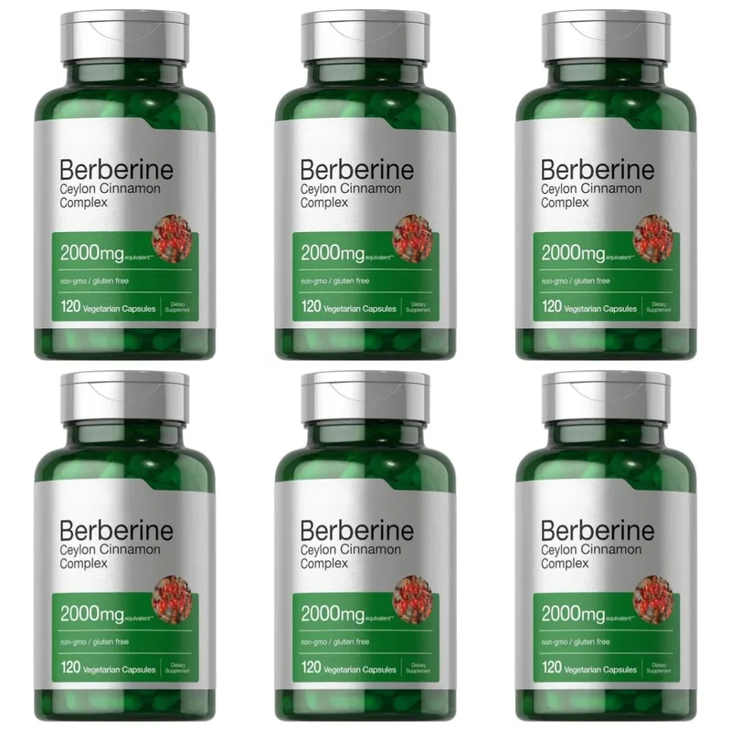 Berberine Ceylon Cinnamon Complex 2000mg Vegetarian Capsules Non-GMO Gluten Free Daily Wellness Supplement for Adults 120 Count