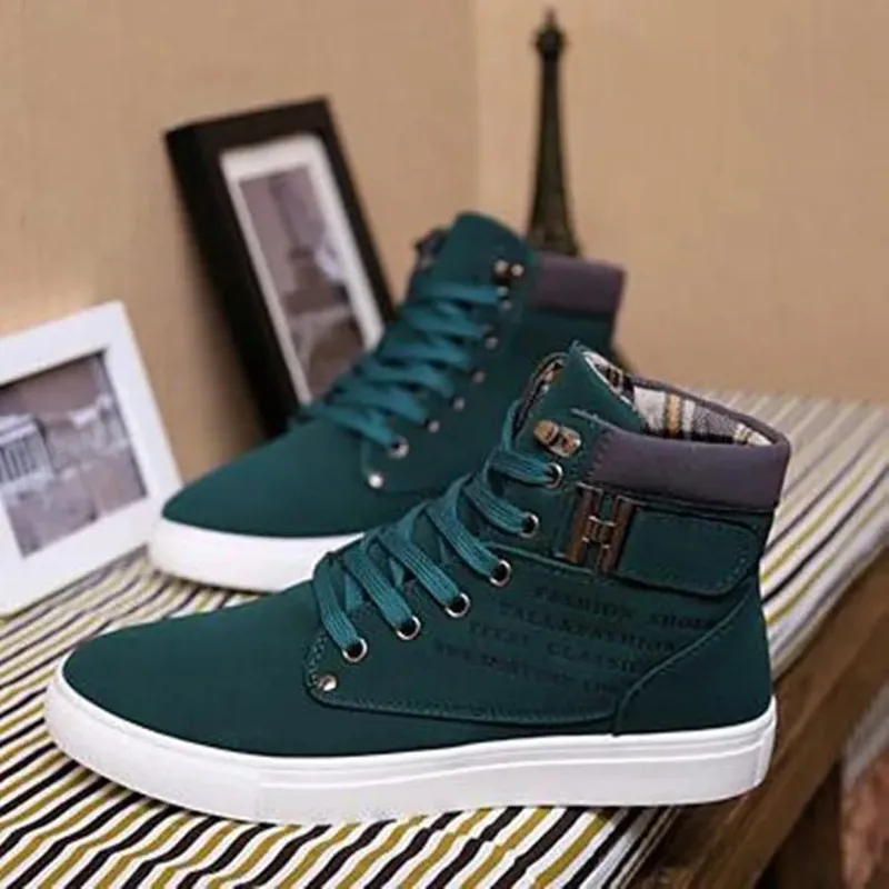 New Arrival Men's High Top Casual Shoes Spring/Autumn High Top Sneakers High Quality Retro Fashion Men Boots Zapatillas Hombre — image 10