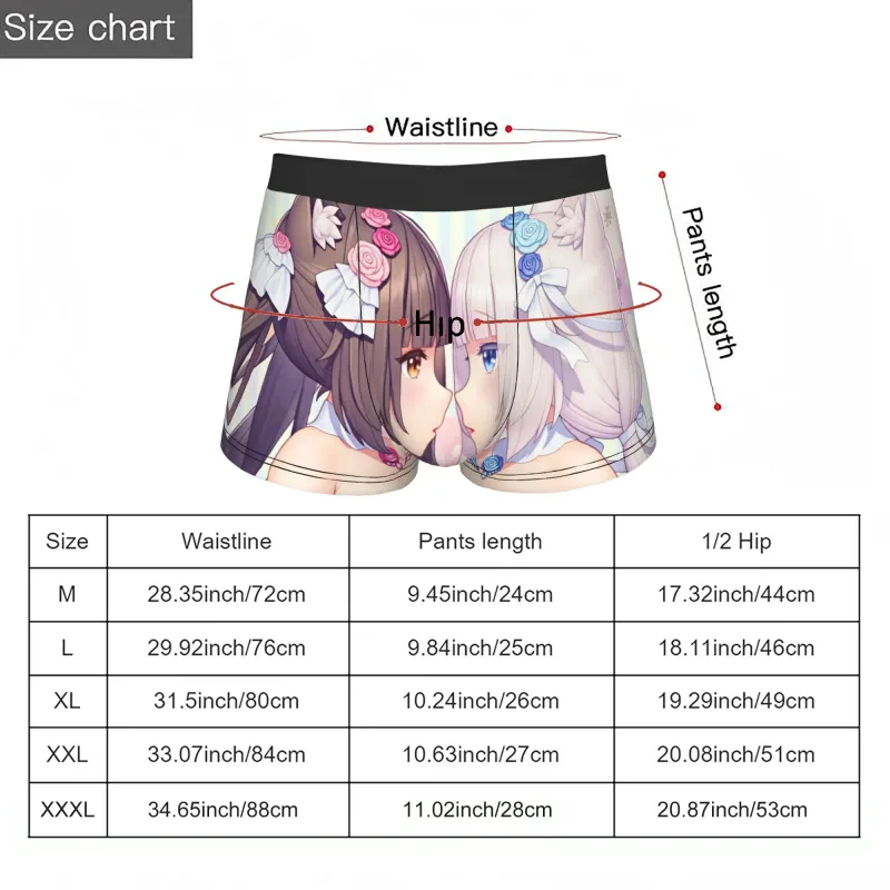 อะนิเมะ N-Nekopara Chocola วานิลลาชุดชั้นในชายพิมพ์เกมกางเกงบ็อกเซอร์กางเกงขาสั้นกางเกงกางเกงนุ่ม — image 7