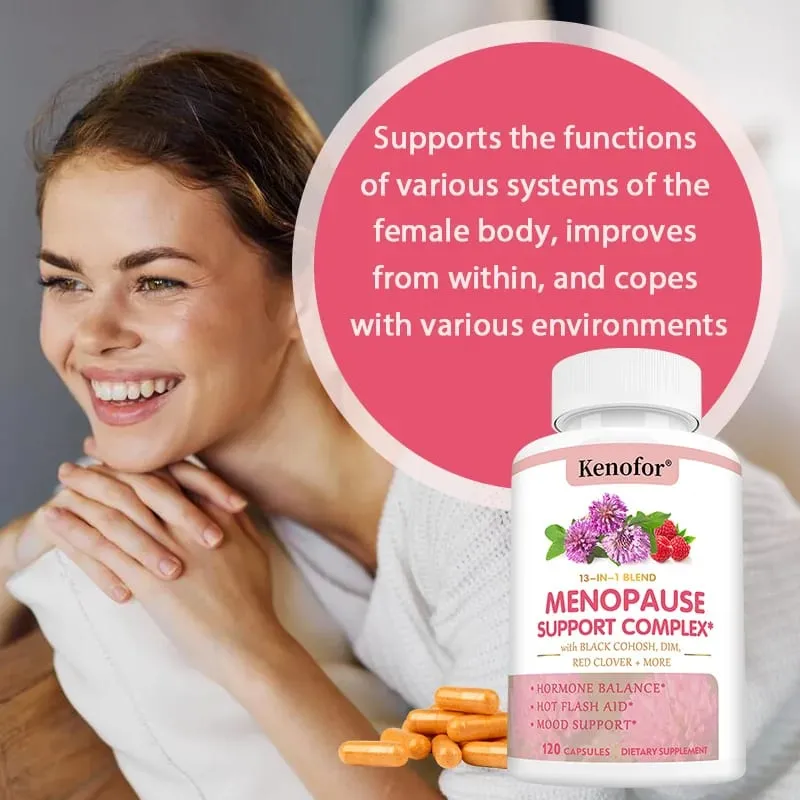 Kenofor Women's Menopause Supplement Capsules Improves Mood Supports Weight Management Boosts Metabolism Antioxidant — image 4