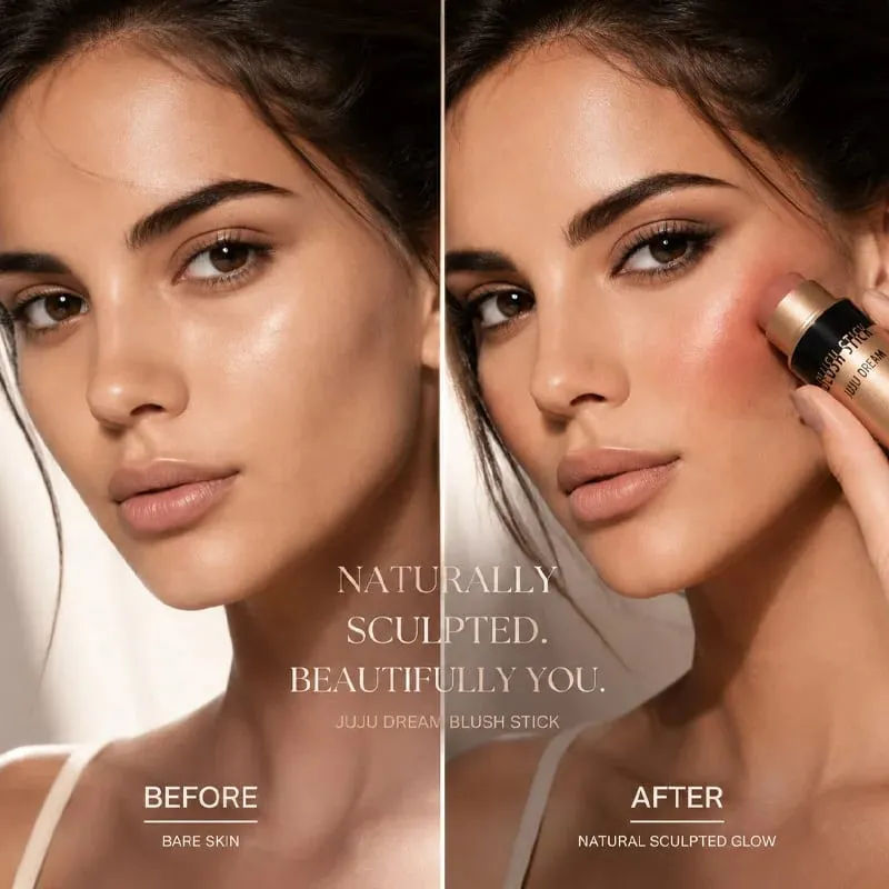 Lipstick Blush Makeup Set Moisturizing Lip Gloss Liquid Blush High Pigment Long Lasting Nude Makeup