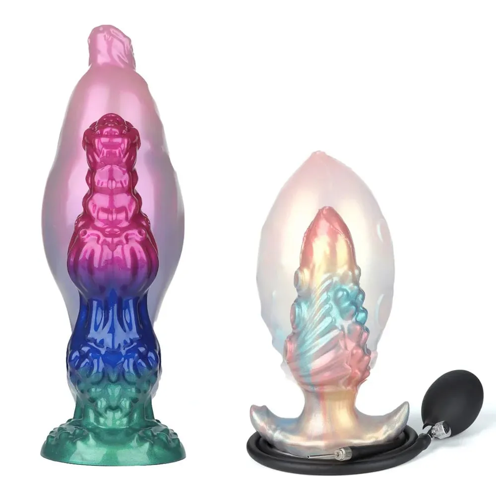 Dog Knot anal Dildos inflatable Buttplug max 11cm huge anal dilation plug sex toys for women men BDSM G-Spot Prostate Massage — image 1