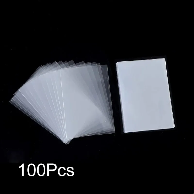 100-500Pcs Card Sleeves Transparent Cover Clear Protector Cards Holder For Board Playing Game ID Trading Folder Photo Pouch