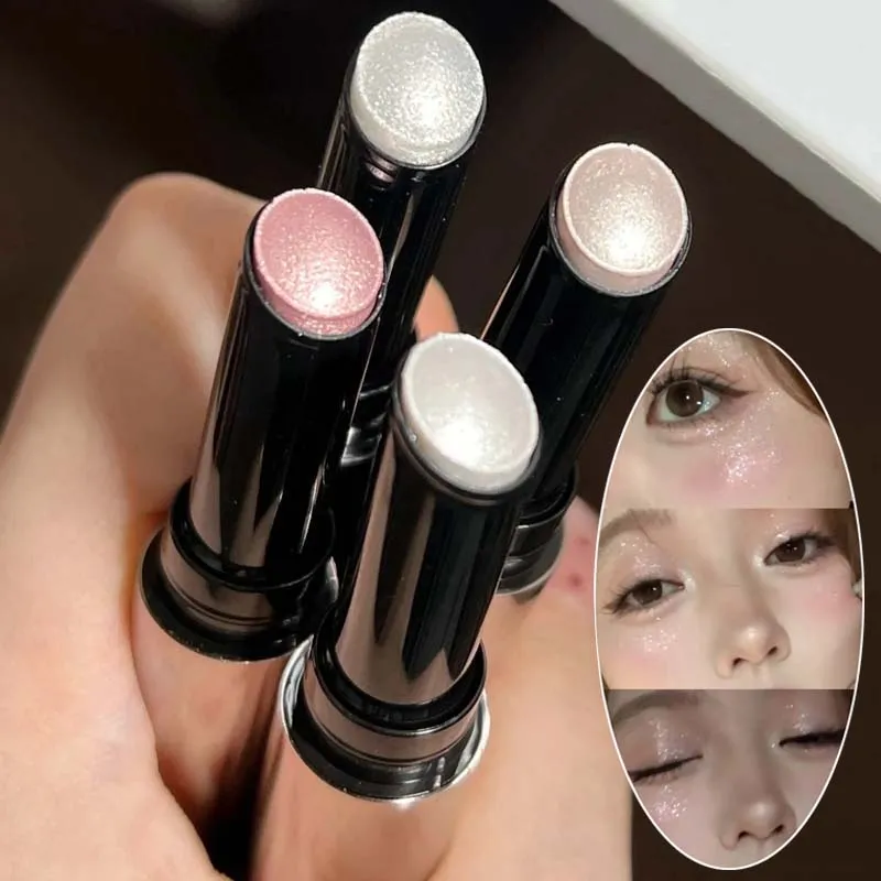 Diamond Pearlescent Glitter Eye Shadow Highlighter Stick Naturally Brightens Eye Makeup Shiny Gloss Eyeshadow Lying Silkworm Pen