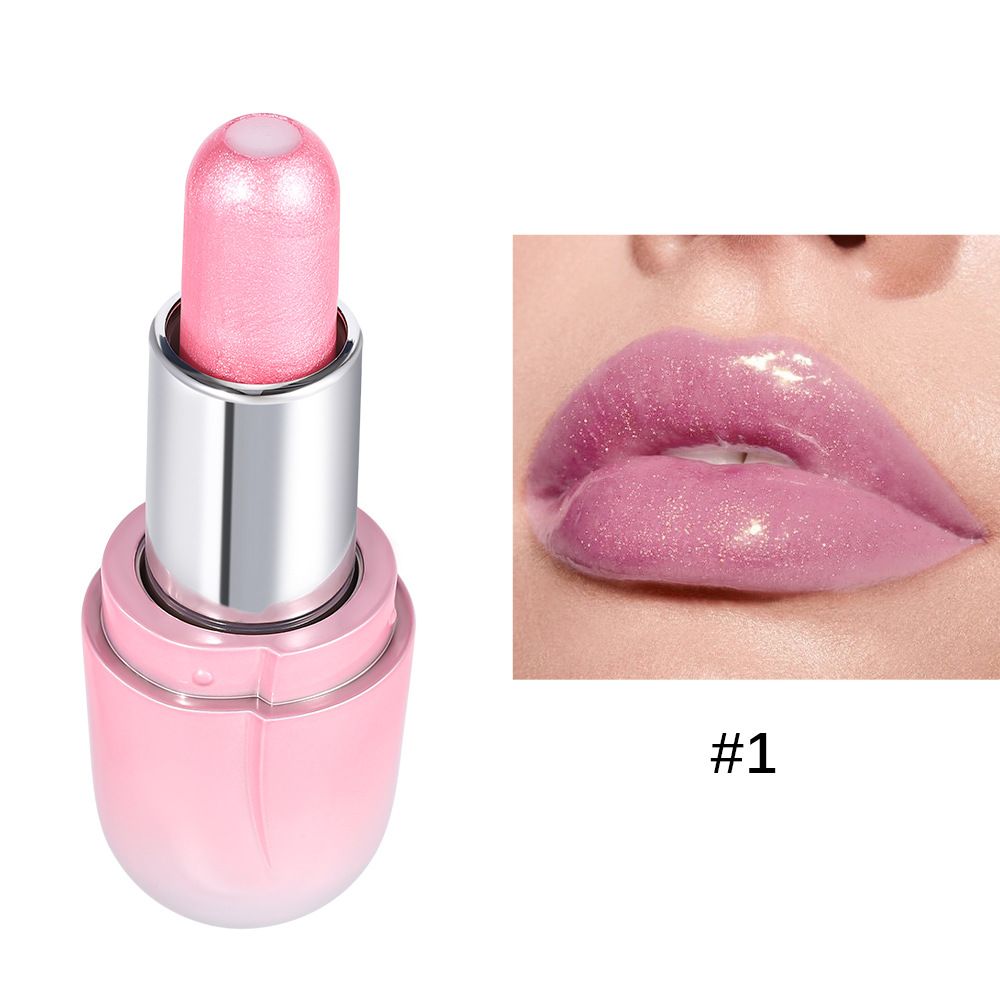 6 Colors Pearlescent Mirror Jelly Lipstick Waterproof Long Lasting Matte Velvet Shiny Sandwich Lip Stick Balm Makeup Cosmetics — image 8