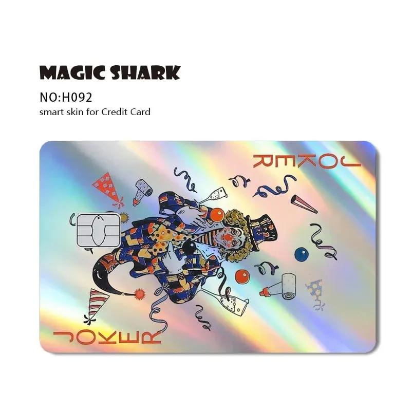 Magic Shark Mcloving Spider Anime Shinny Laser Holographic Matte Skin Film Sticker for Debit Bank Credit Card — image 18