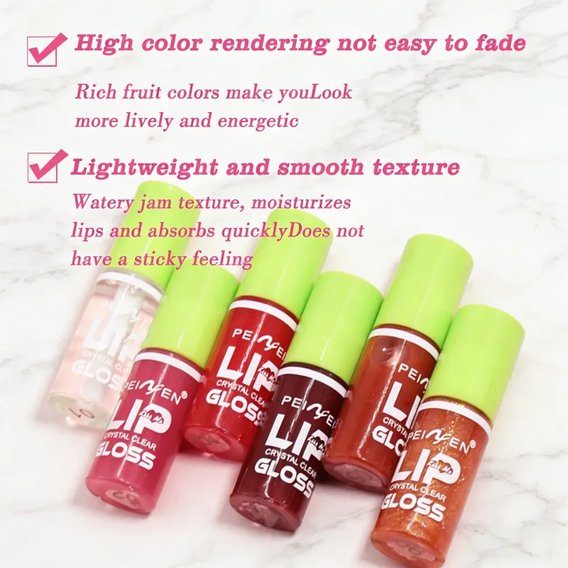 6pcs Lip Care Essence Lip Oil Lip Gloss Moisturizing and Weakening Lip Lines Priming Lipstick Female Lip Gloss Set — image 3