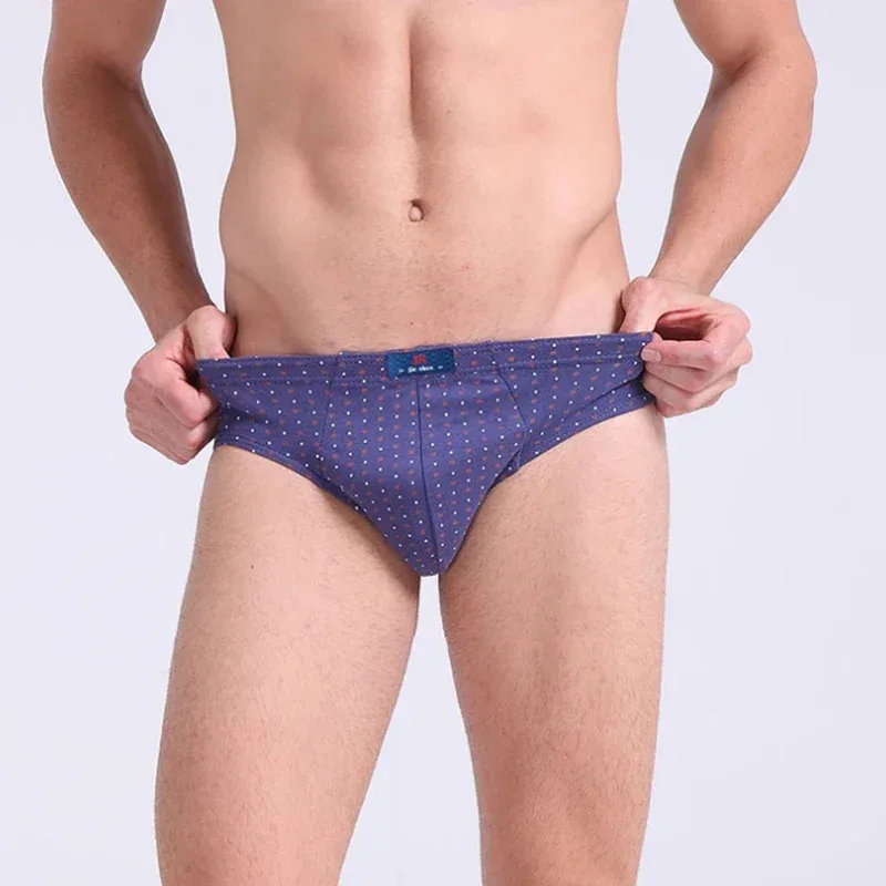 100% Cotton Plus Size Men Briefs Male Breathable Underwear Sexy Lingerie Spring Summer Solid Comfortable Underpants XL-5XL