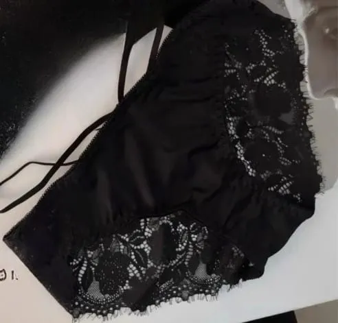 Spanish Lace Lingerie Set VS-Inspired Halter Bra Small Busts Anti-Droop Slimming Support Pure Winter Comfort Bralette — image 11