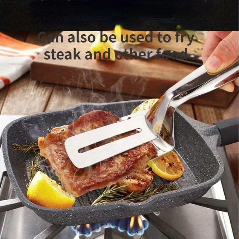 Kitchens Tongs Premium Stainless Steel Multipurpose Gripper Bread Clip/Steak Clamps/Fried Steak Clamp/Barbecue Tongs — image 6