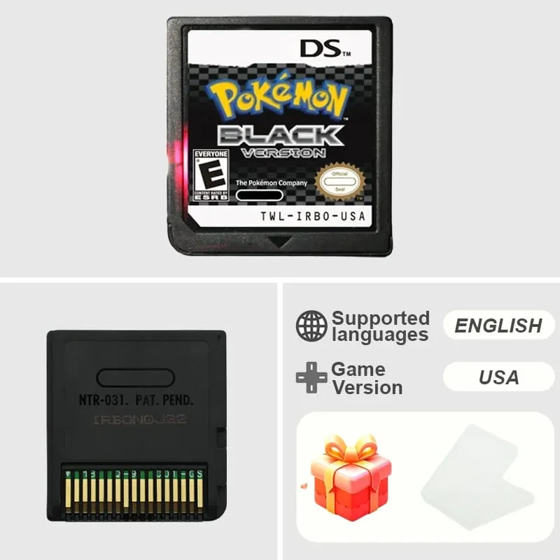 Kartrij Permainan NDS Siri Pokemon Platinum Pearl Diamond HeartGold SoulSilver Versi USA/EUR/FRA/ITA/NOE/AUS/ESP untuk NDS — image 31