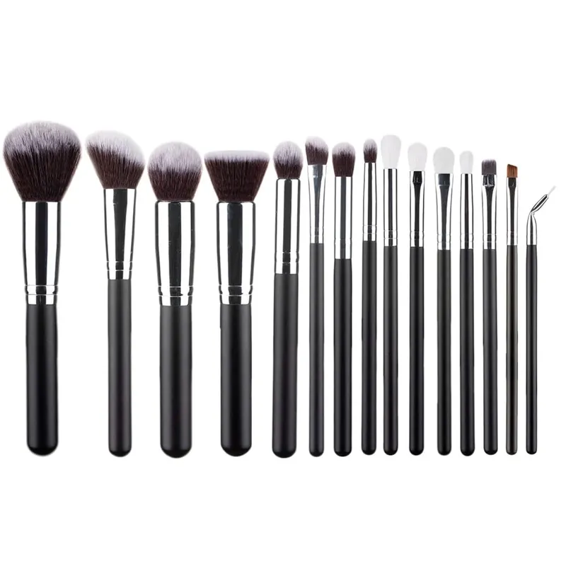 15pcs Professional Make-up Brushes Set Makeup Power Brush Make Up Beauty Tools Soft Synthetic Hair With Leather Case — image 11
