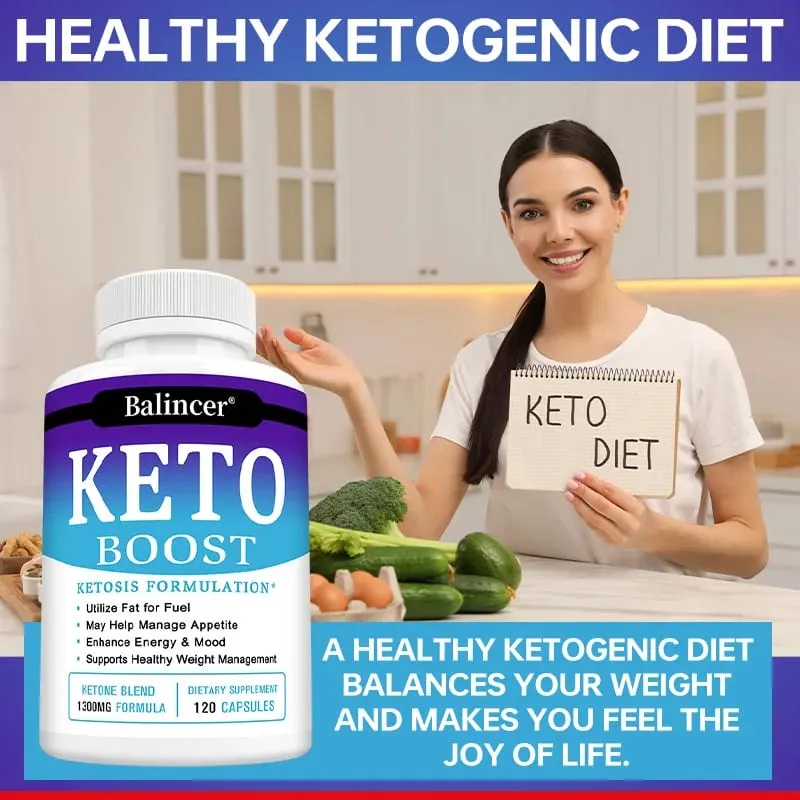 Weight Loss Organic Keto Detox Capsules Flat Belly Deep Cleansing Provides Energy Fat Burning Appetite Suppressant Supplements — image 2