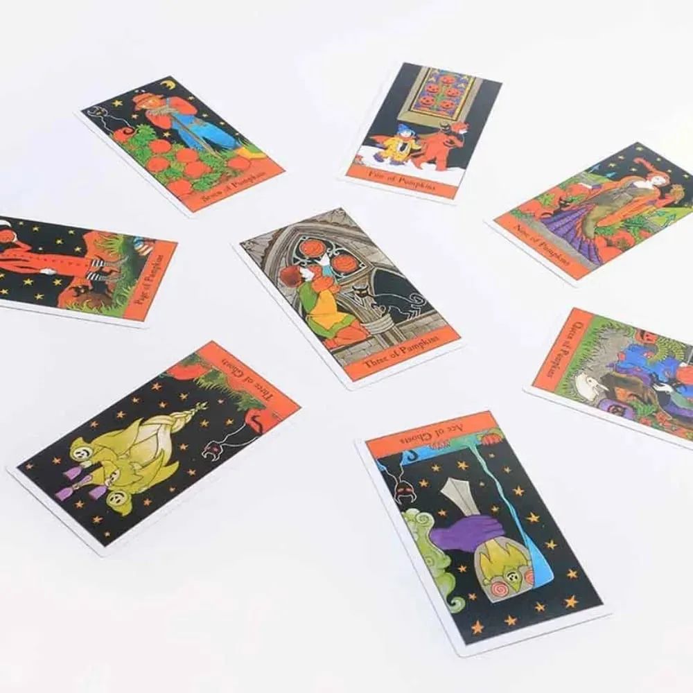 11.3x6.3cm The Halloween Tarot Deck Card Game Paper Manual — image 3