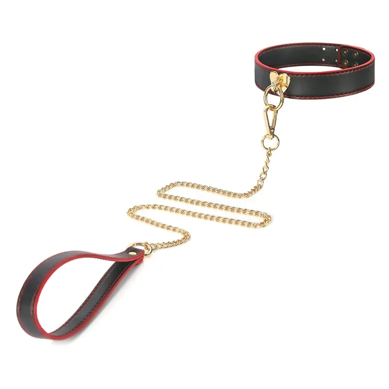 Slave Rollespilssæt Læderhåndjern Ankelmanchetter Ball Gag Mask Piskekrave Snor Sexlegetøj til kvinder Par BDSM Bondage Kit — image 9