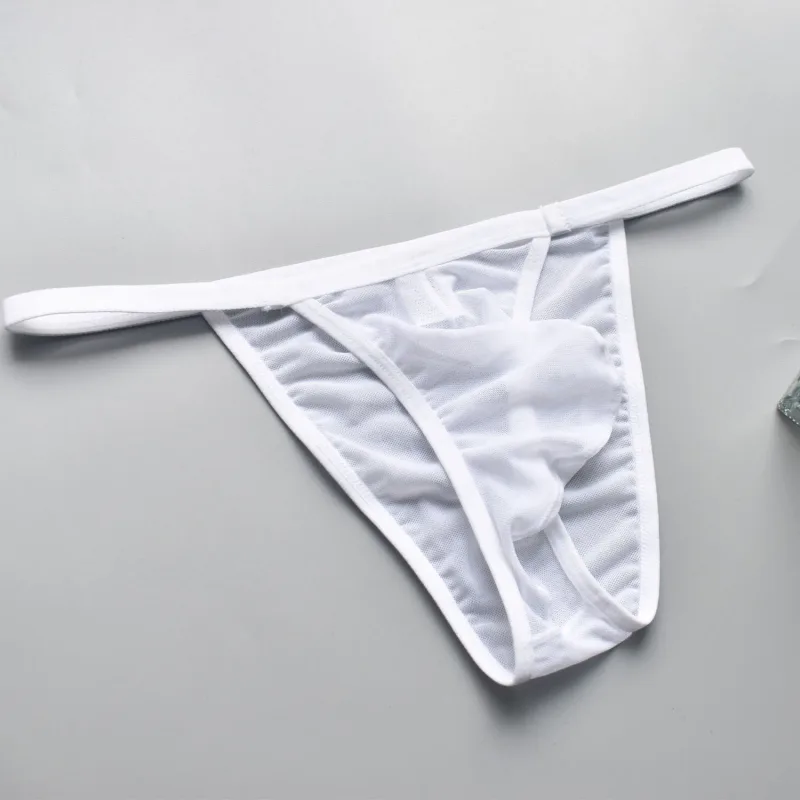 Men's Mesh Briefs Slip Sexy Men Underwear U Pouch Breathable Man Underpants Cuecas Masculinas Quick Dry Gay Bikini Sissy Panties — image 18