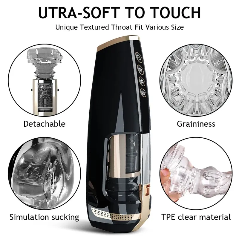 Masturbateur mâle à poussée automatique pénis gland Stimulation Masturbation tasse électrique poche chatte Stroker jouet jouets sexuels pour hommes
