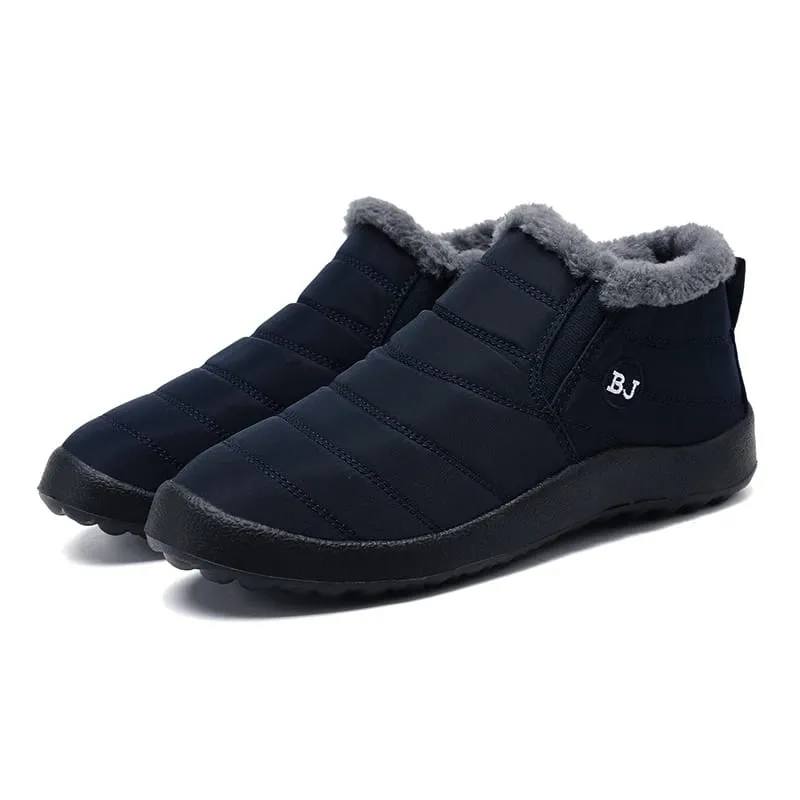 Men Snow Boots Plush New Warm Ankle Boots for Waterproof Men& Boots Female Winter Shoes Keep Warm Flat Unisex Men Shoes — image 6