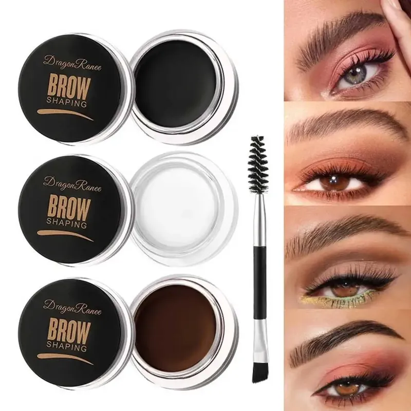 Eyebrow Styling Glue Pomade Eyebrow Styling Soap Brows Gel Wax Fixer With Brush For Women Eyebrow Cosmetics Make Up Eyebrow Gel — image 2