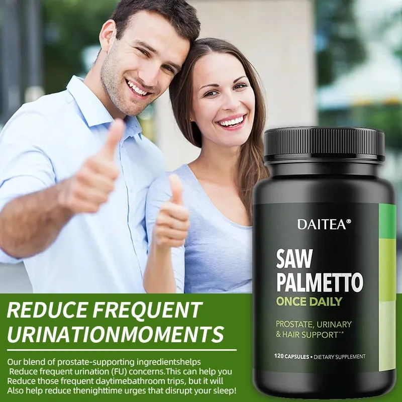Daitea Saw Palm Capsule Prostate Health Supplement Support Urinary Tract Health Support Bladder Health Promote Hair Growth — image 3