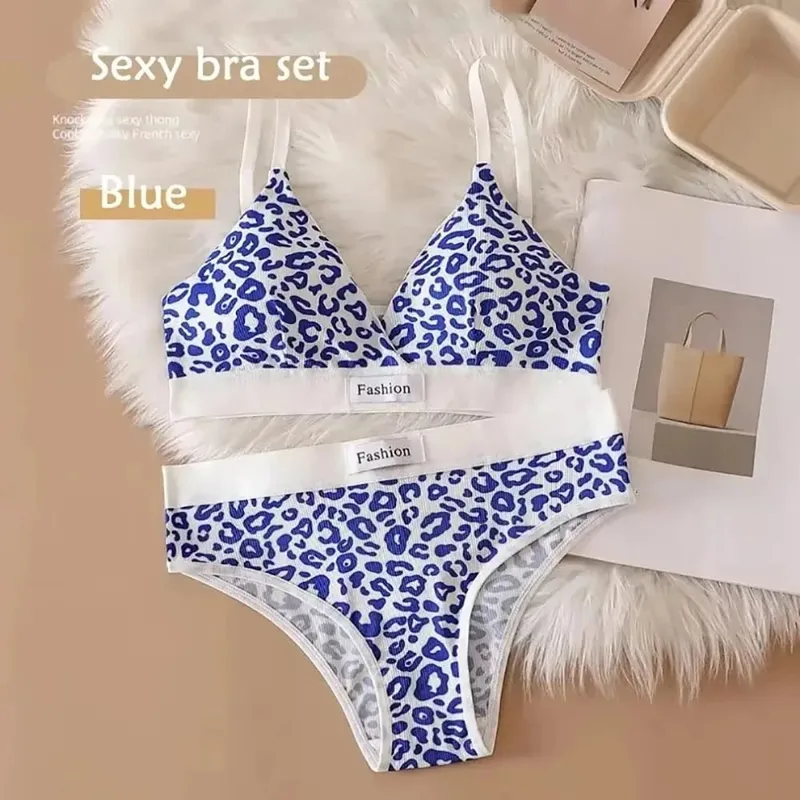 1Set Adjustable Shoulder Strap Seamless Bra Set Traceless Cotton Underwear Set Non-wire Low Waist Panties Sexy Lingerie Set — image 11