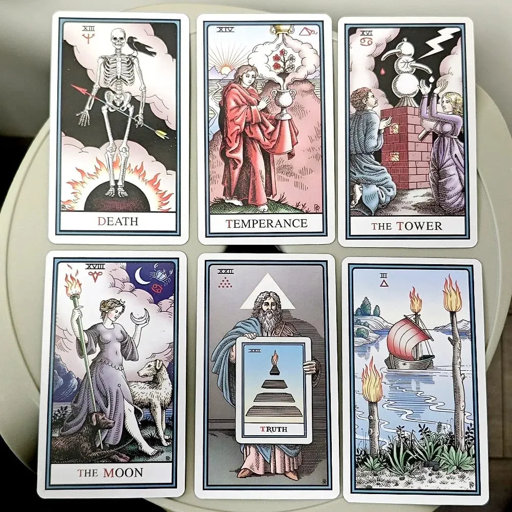 The Alchemical Tarot Renewed 6th Editiona 12*7cm 80-card Tarot Deck Links Between Alchemical Symbolism and Traditional Imagery — image 6