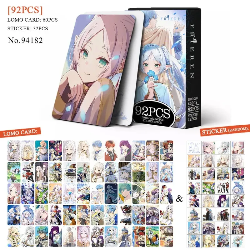 Anime atak tytanów‌ karta Lomo pocztówka zabawka Haikyuu aptekarz pamiętniki Honkai Star Rail karty kolekcjonerskie z naklejkami prezent