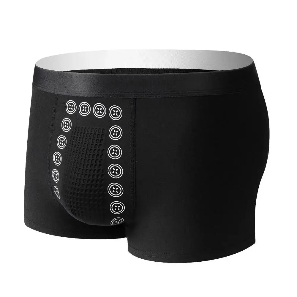 Polyester-Herrenunterwäsche, dehnbare Fasern, Magnetfeldtherapie, Herren-Boxershorts, bequeme Slips für den Freizeitgebrauch — image 7