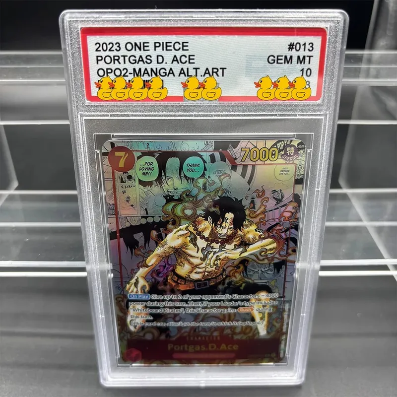 DIY OPCG Rating Card Collection Card 2023 ONE MONKEY D. LUFFY OPO5-MANGA ALT.ART Copy 10Points Rating Card Anime Game Gift — image 3