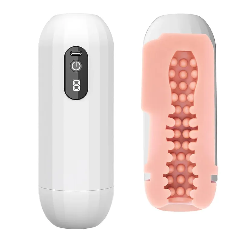 Automatic Male Masturbation Airplane Cup Vaginal Oral Penis Extension Ejaculation Exercise Adult Masturbation Sex Machine Toys