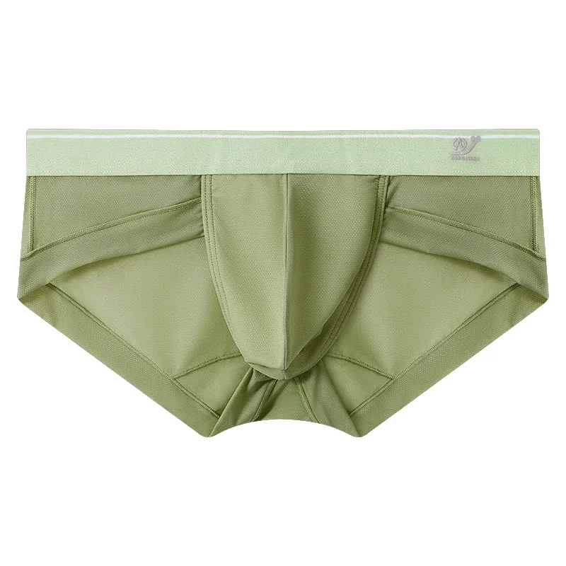 Summer Men's Underwear Boxers Bulge Ice Silk Briefs Ultra-thin Breathable Cool Panties — image 29