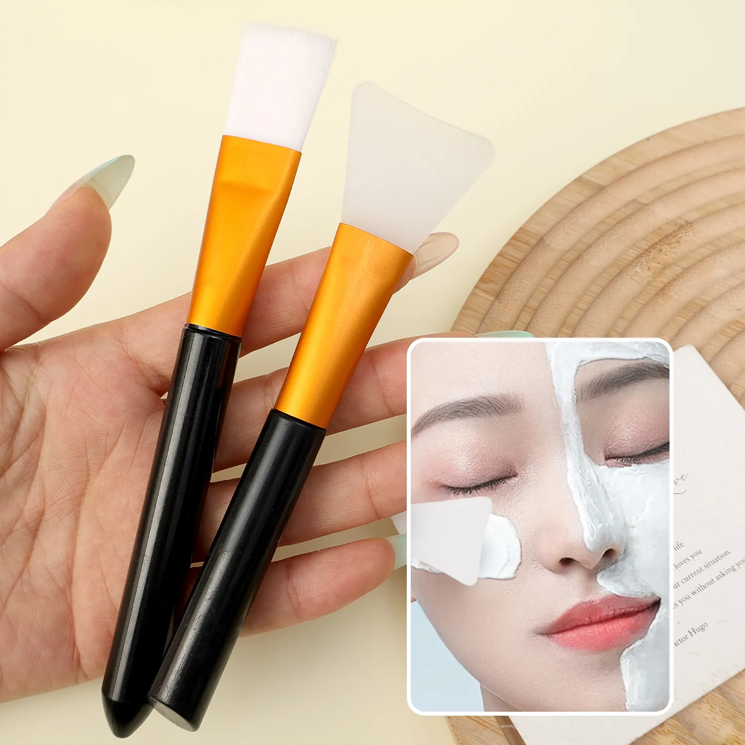 5pcs/set Silicone Mask Bowl Easy To Use DIY Face Mask Mixing Bowl Makeup Brushes Spatula Beauty Skin Care Tools Face Makeup