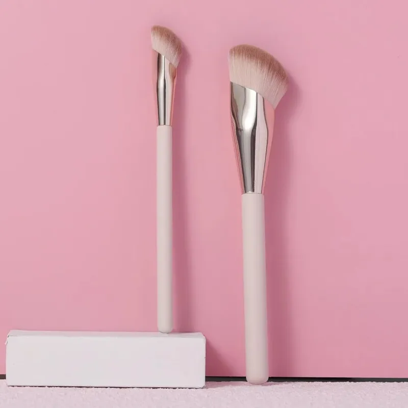 OVW Makeup Brushes Liquid Foundation Concealer Blending Blush Brush 2PCS Oblique Head Face Contour Professional Makeup Tool — image 6