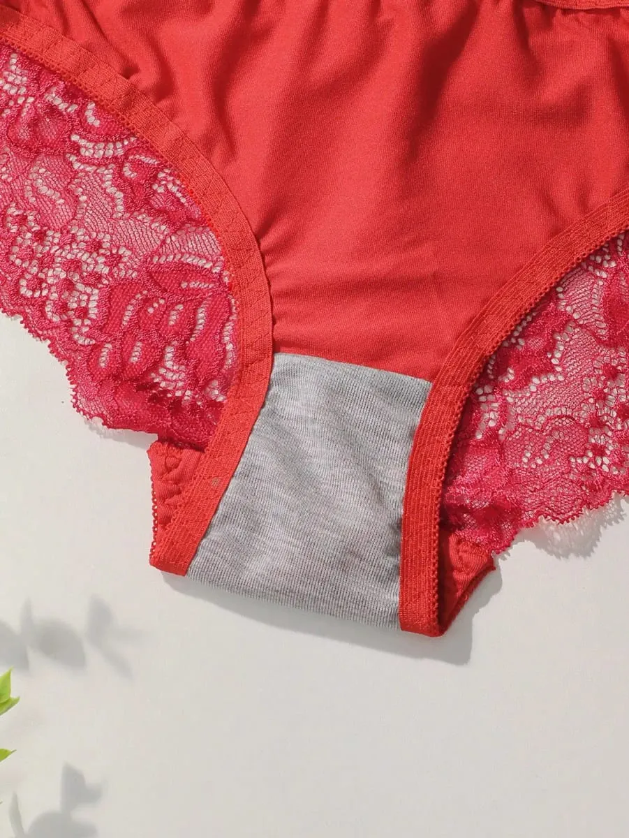 Červená krajková sexy sada spodního prádla pro dámské posezení Push Up spodní prádlo pro dámské květinové spodní prádlo sada A2155