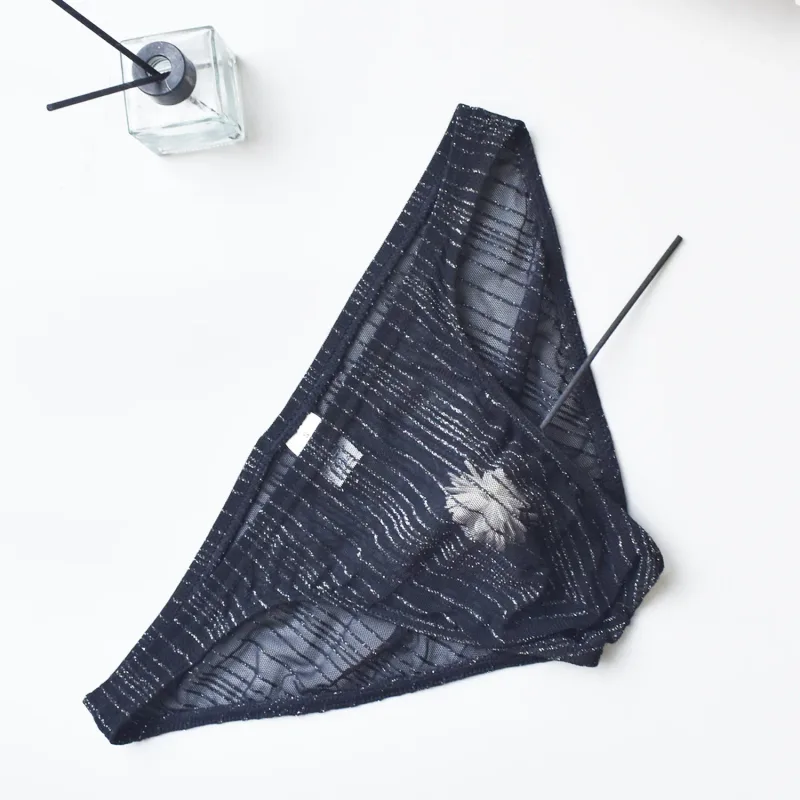Men's Sexy Underwear, Transparent and Fun Mesh Thin Transparent Quick Drying Triangle Pants, Low Waist Breathable Underwear — image 9