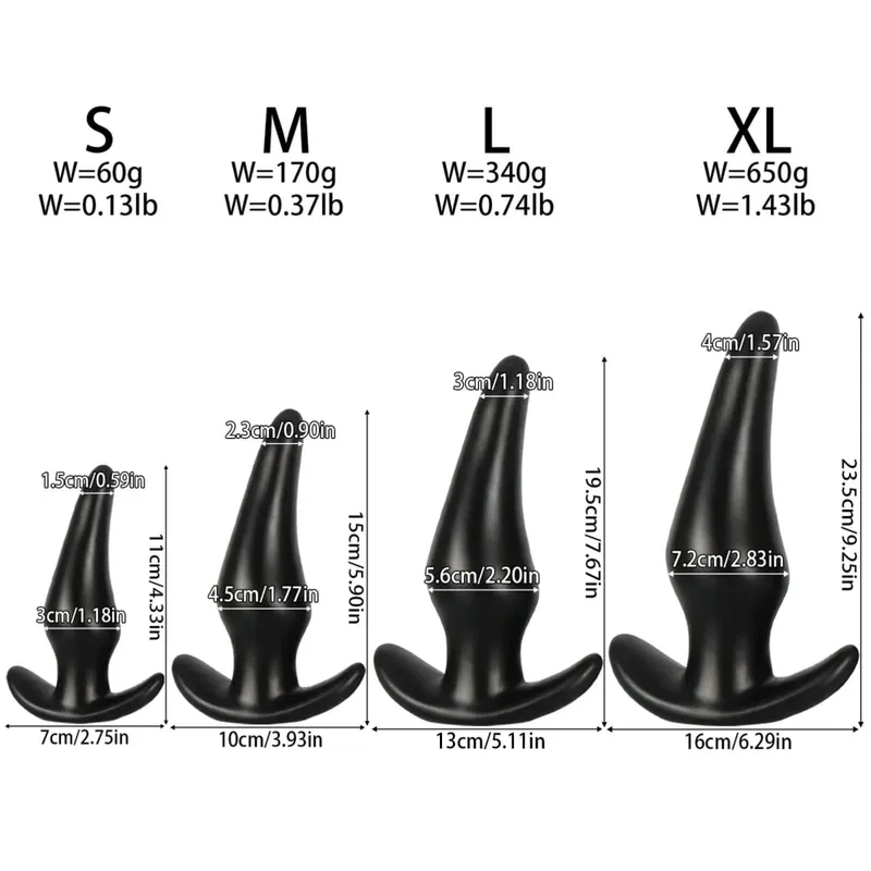 Plug Anal en Silicone souple, 3 tailles différentes, stimulateur, jouets sexuels pour adultes, masseur de Prostate Gay, entraîneur Anal — image 2