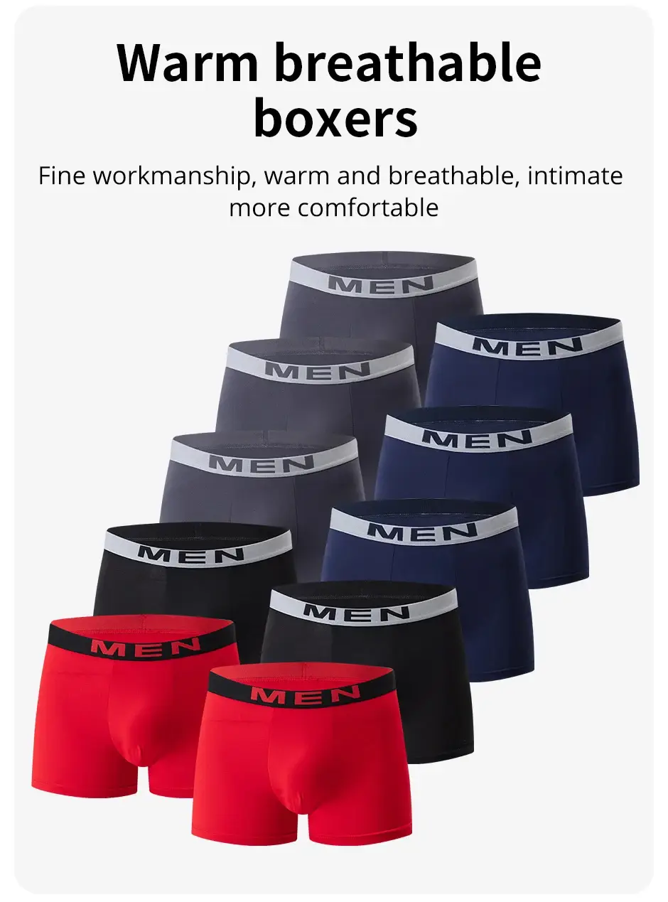 4/5/10 pièces hommes à la mode imprimé multicolore combinaison sous-vêtements Shorts jeunesse décontracté sous-vêtements de sport Boxer Shorts maison Pan — image 1