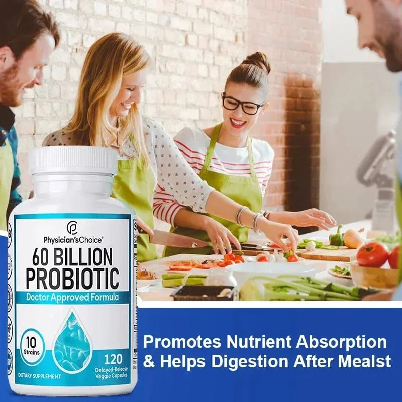 60 Billion Probiotics - Promotes Overall Digestive Health Immunity Gut Health Gas & Bloating Relief Acidophilus Supplement — image 5