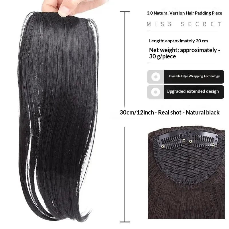 Synthetischer High-Crown-Haaraufsatz für Damen mit unsichtbarem Clip-In-Design. Natürlich aussehendes Volumen – für schütteres Haar — image 11