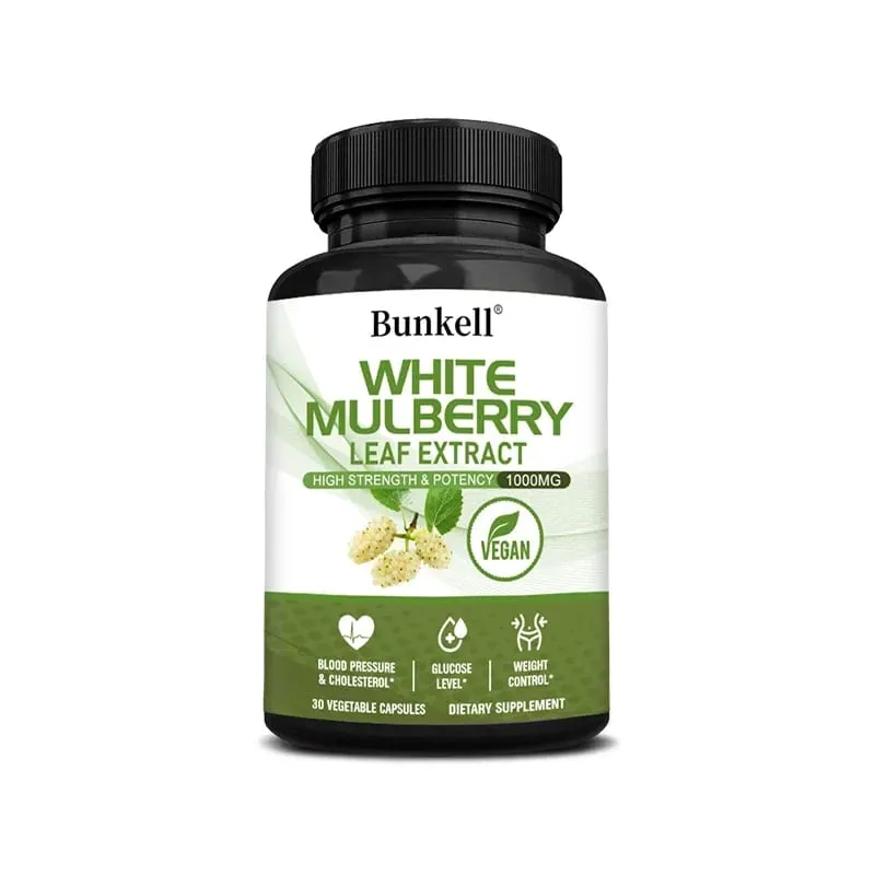 White Mulberry Leaf Extract 1000mg - 120 Capsules White Mulberry Leaf Non-GMO Gluten-Free Supplement High Strength & Potency — image 8