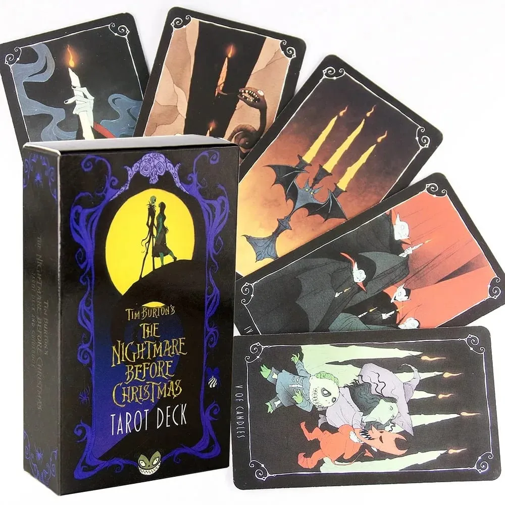 10.3*6cm Fortune Nightmare Before Christmas Taort Sortilege Board Game High Magic Tarot Deck Rider Waite — image 2