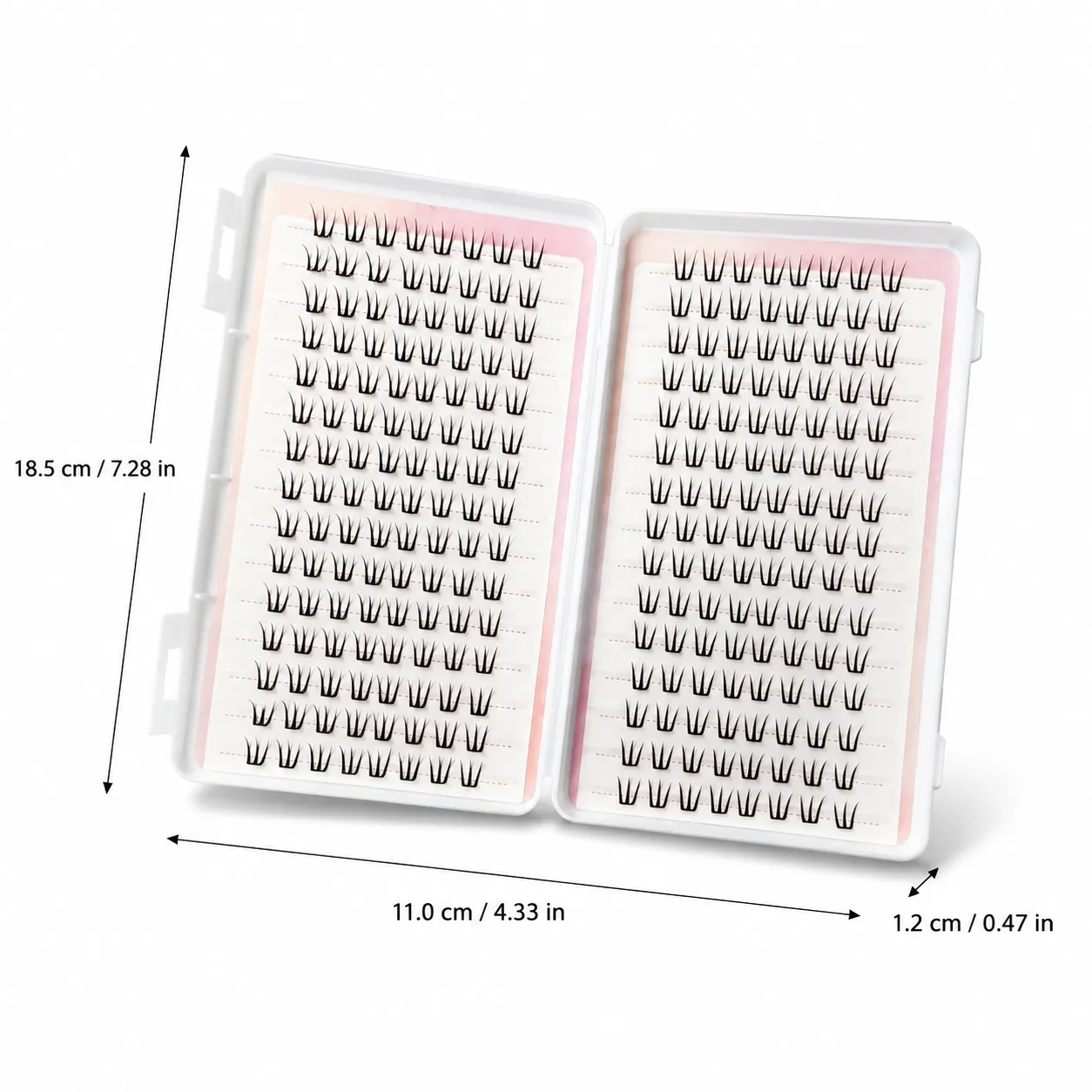 30rows Women's Idols False Eyelashes Natural Volume Daily Eye Makeup Women Beginner Large Capacity Lashes C Curl Synthetic Fiber — image 6