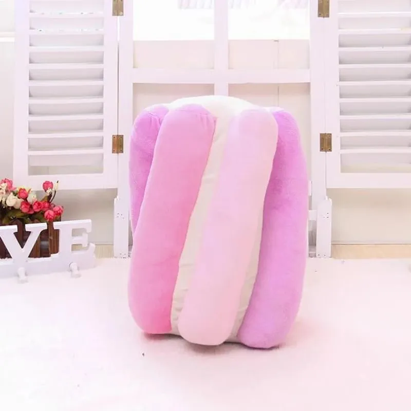 ZU 38cm Sweet Buns Donut Soft Toy Stuffed Cream Doughnut Plush Pillow Simulation Food Sofa Chair Cushion Kids Girl Gift — image 4