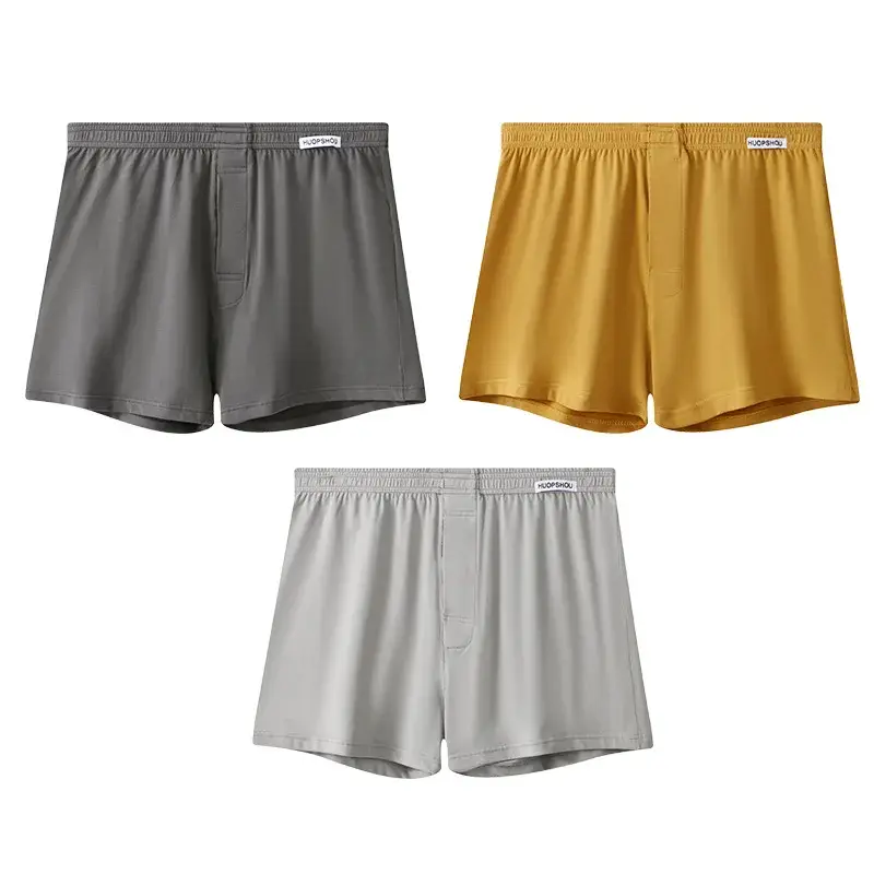 1/3 PCS Men's Cotton Loose Boxer Shorts Soft Moisture-Wicking Jersey Underwear Plus Size Lounge Summer Stretch Sleep Arrow Pant — image 16