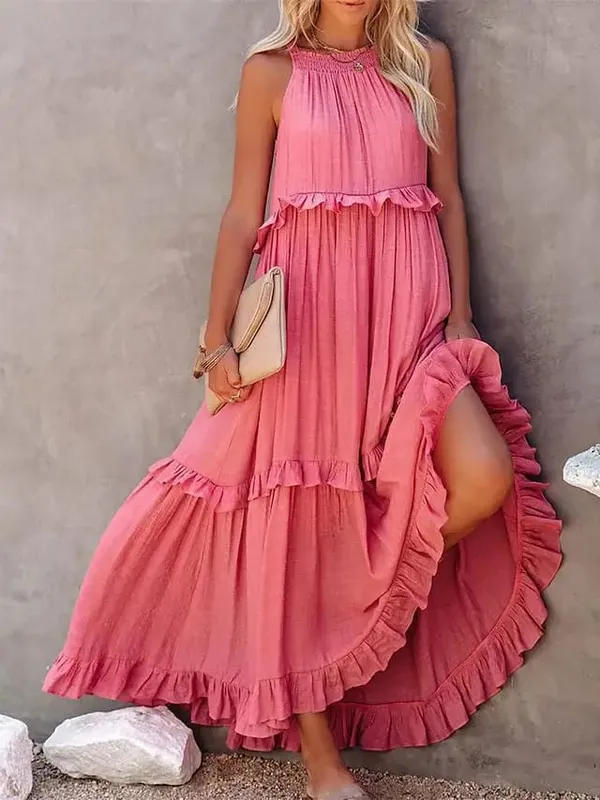 Lotus leaf edge dresses for women — image 11
