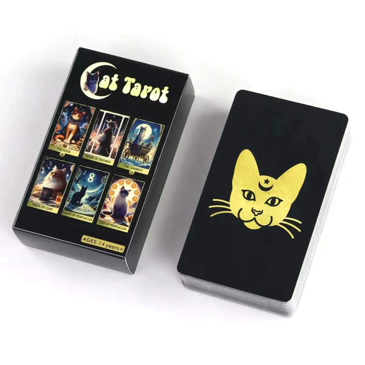 800styles Cat Tempest Tarotové karty Runy Oracle Angel Whisper Cards deskové hry